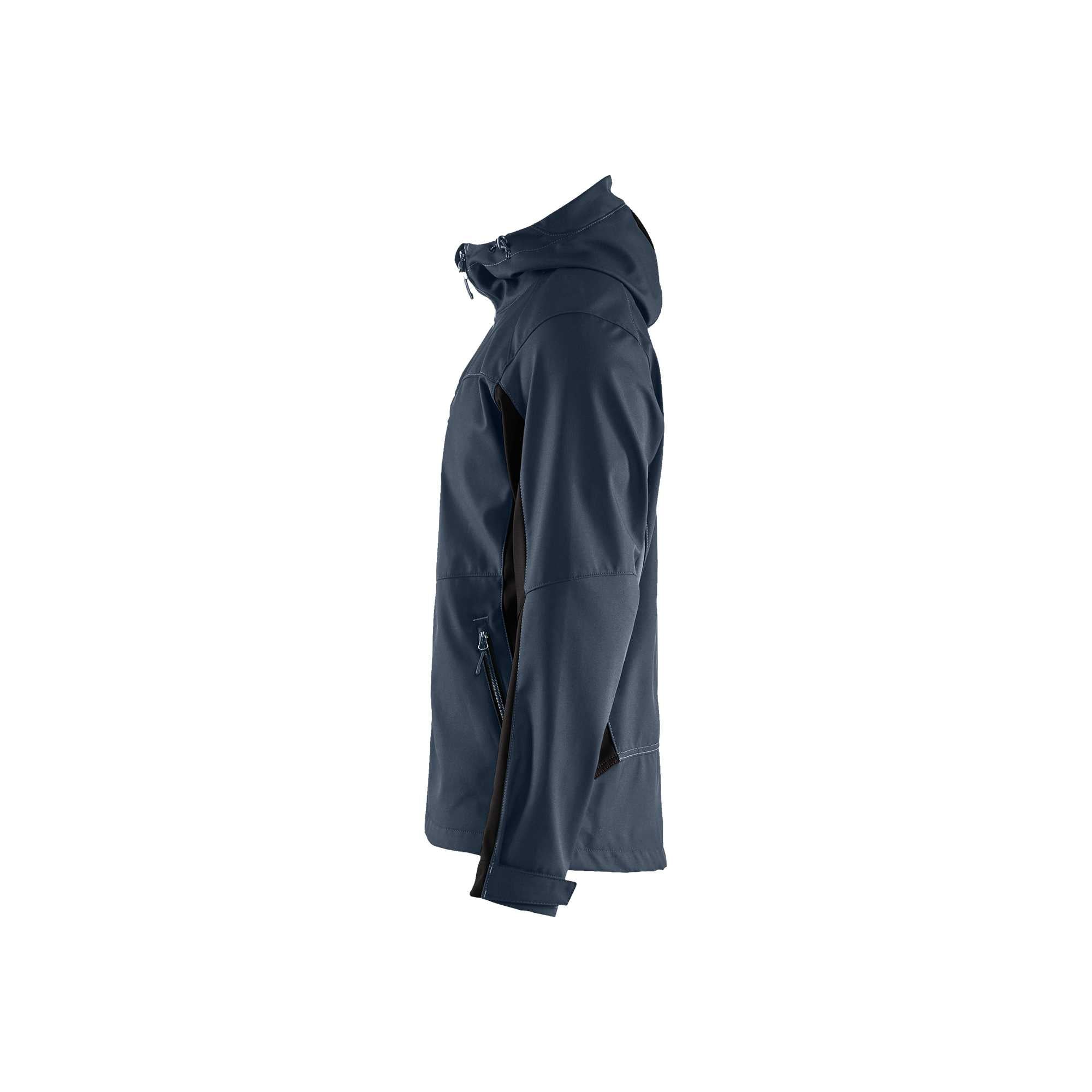 BLAKLADER 47532516 Softshell Jacket with Hood Softshell Work Jacket MEN - Water Repellent